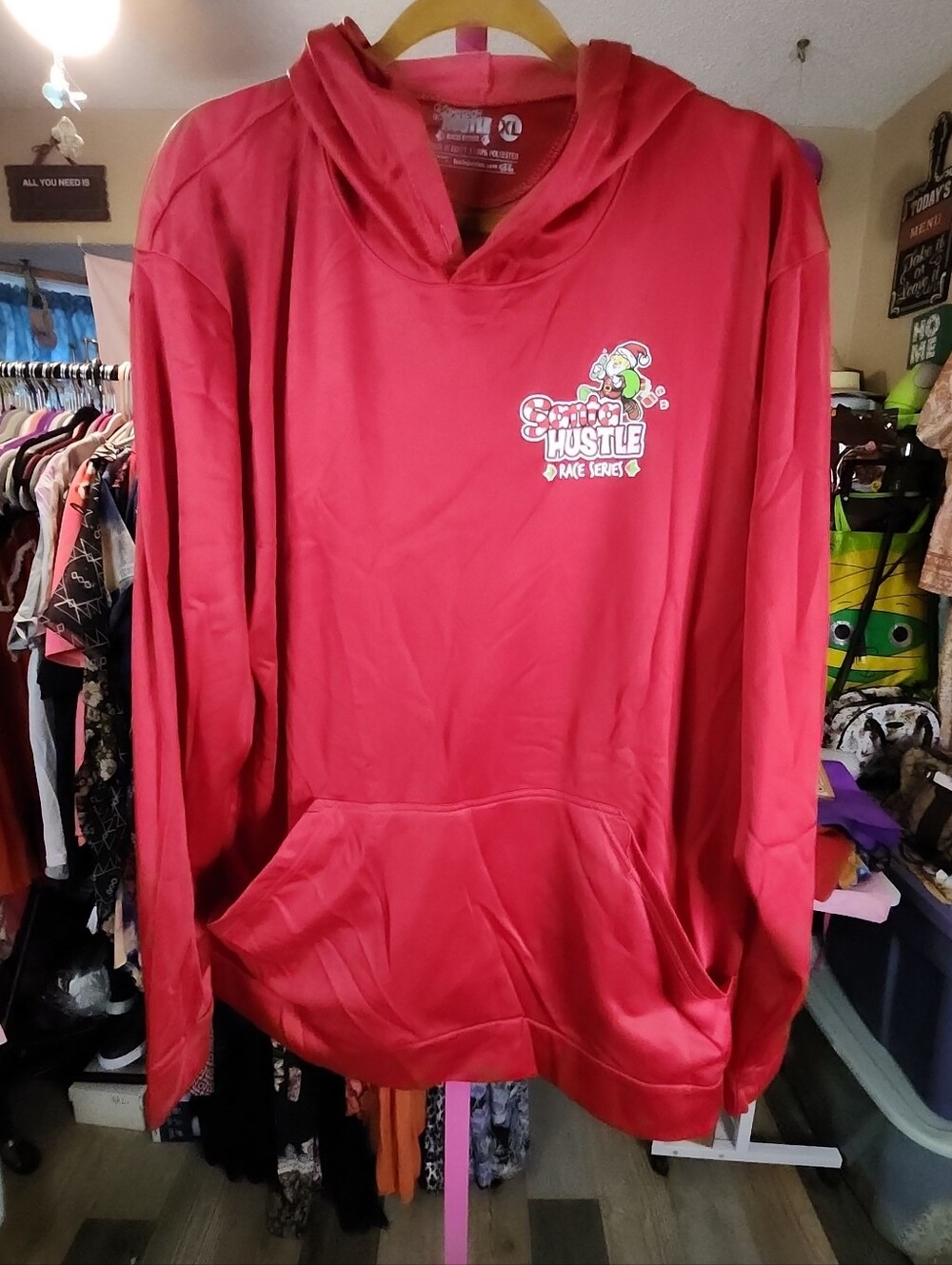 Xl santa hustle hoodie 25ptp,  31L unisex